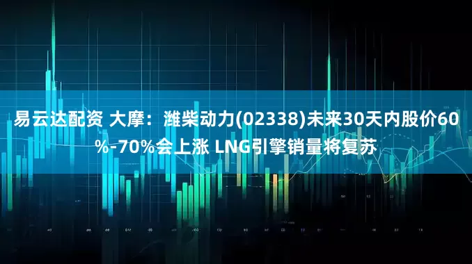 易云达配资 大摩：潍柴动力(02338)未来30天内股价60%-70%会上涨 LNG引擎销量将复苏